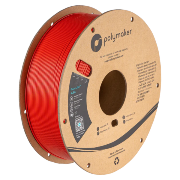 PolyLite ASA Rouge - 1000g, 1,75mm