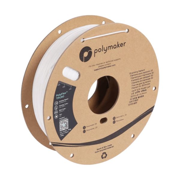 PolyFlex TPU90 Blanc -750g, 1,75mm
