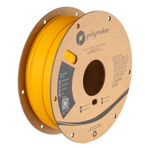 PolyLite PETG Jaune - 1000g, 1,75mm