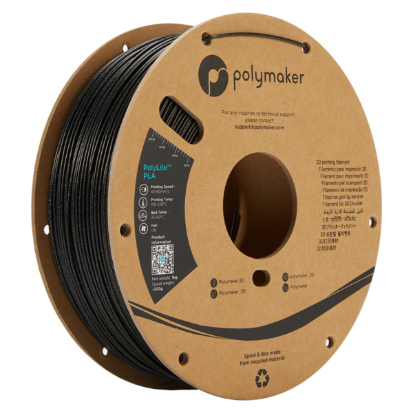 PolyLite PLA Galaxy Black - 1000g, 1,75mm
