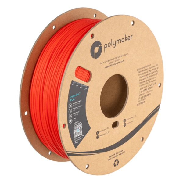 PolyLite PLA Rouge - 1000g, 1,75mm
