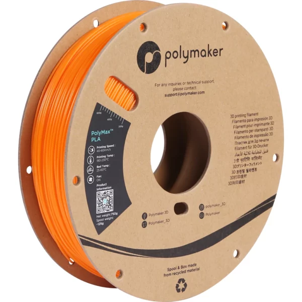 PolyMax Tough PLA Orange- 1000g, 1,75mm
