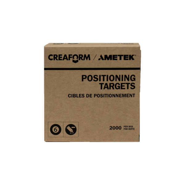 Cibles de positionnement 6mm - à contour noir et adhésif léger - 1 x 2000