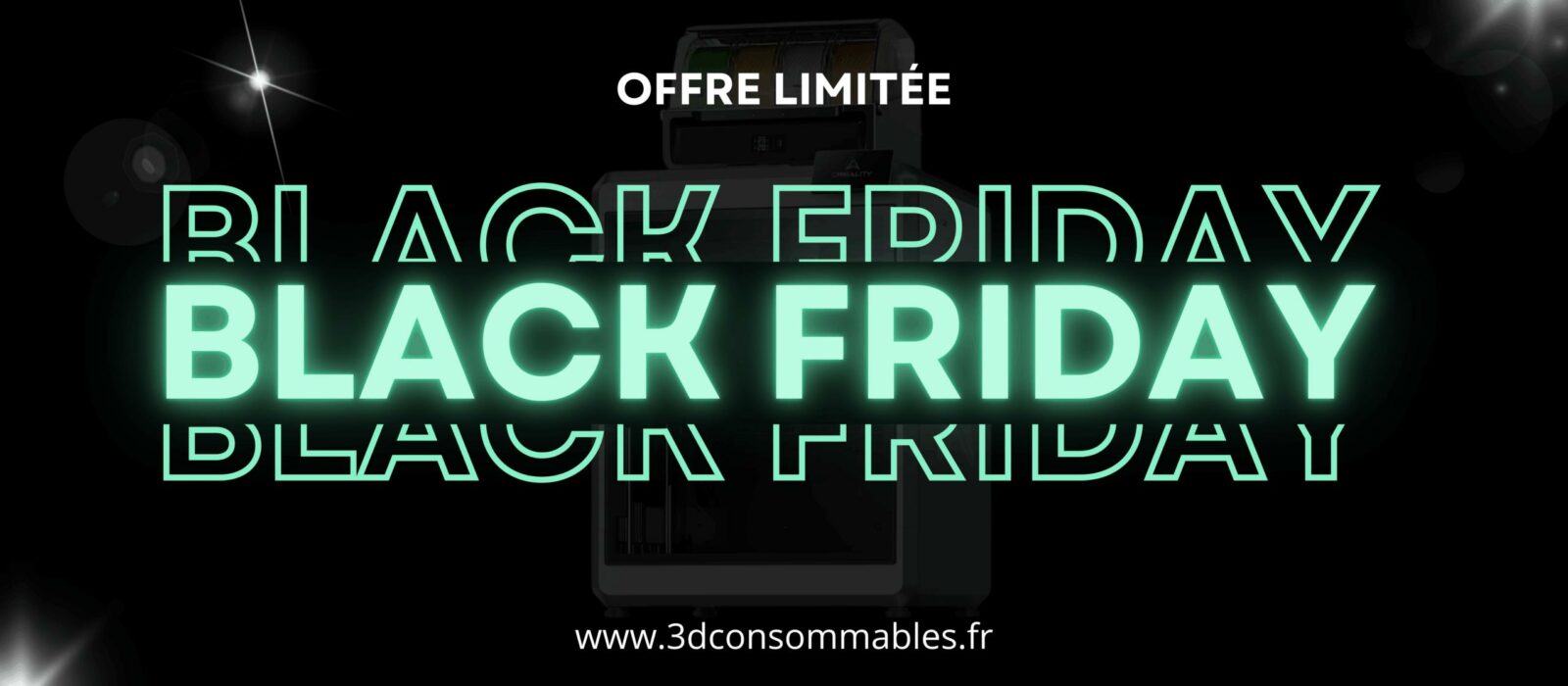 Black and White Fun Stickerbomb Physical Sale Black Friday Banner