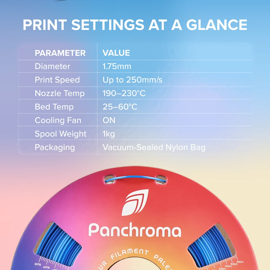 Panchroma PLA Silk Silver – 1000g – 1,75mm – Image 2