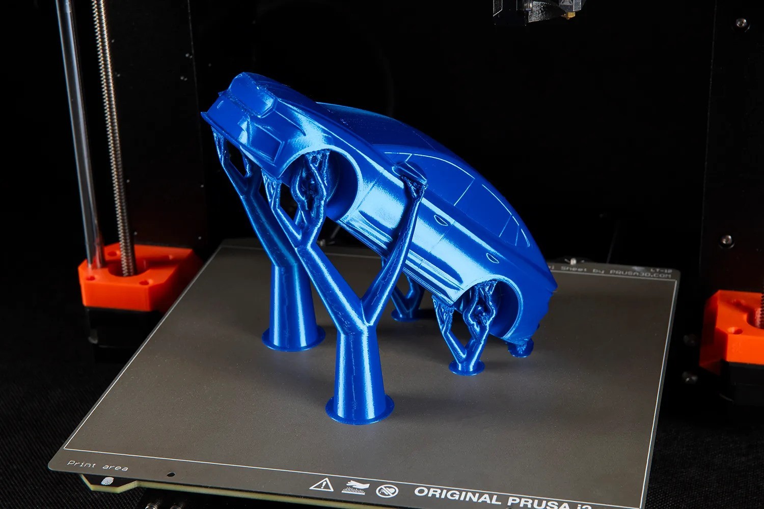 Filament PLA Blend Royal Blue 1000g 1,75mm Prusament - vue détaillée de la bobine