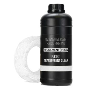 Prusament Resin Flex80 Transparent Clear 1kg - résine flexible translucide