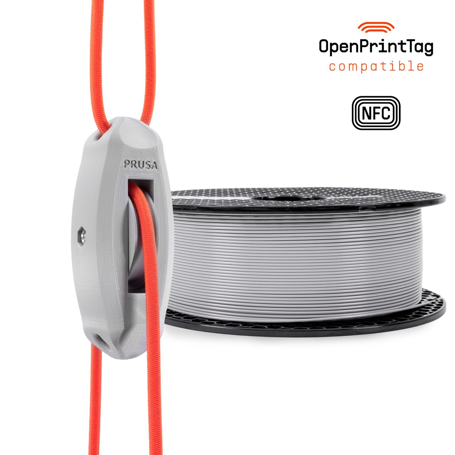 Prusament PC Blend Urban Grey - filament polycarbonate gris urbain moderne et polyvalent