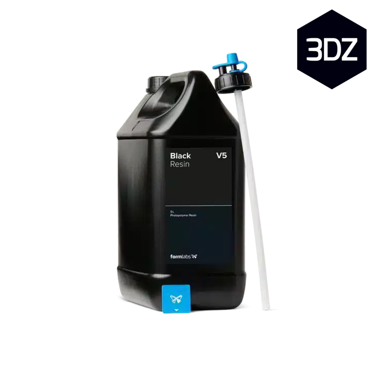 Formlabs Black Resin V5 5L - bidon de résine SLA noire pour Form 4