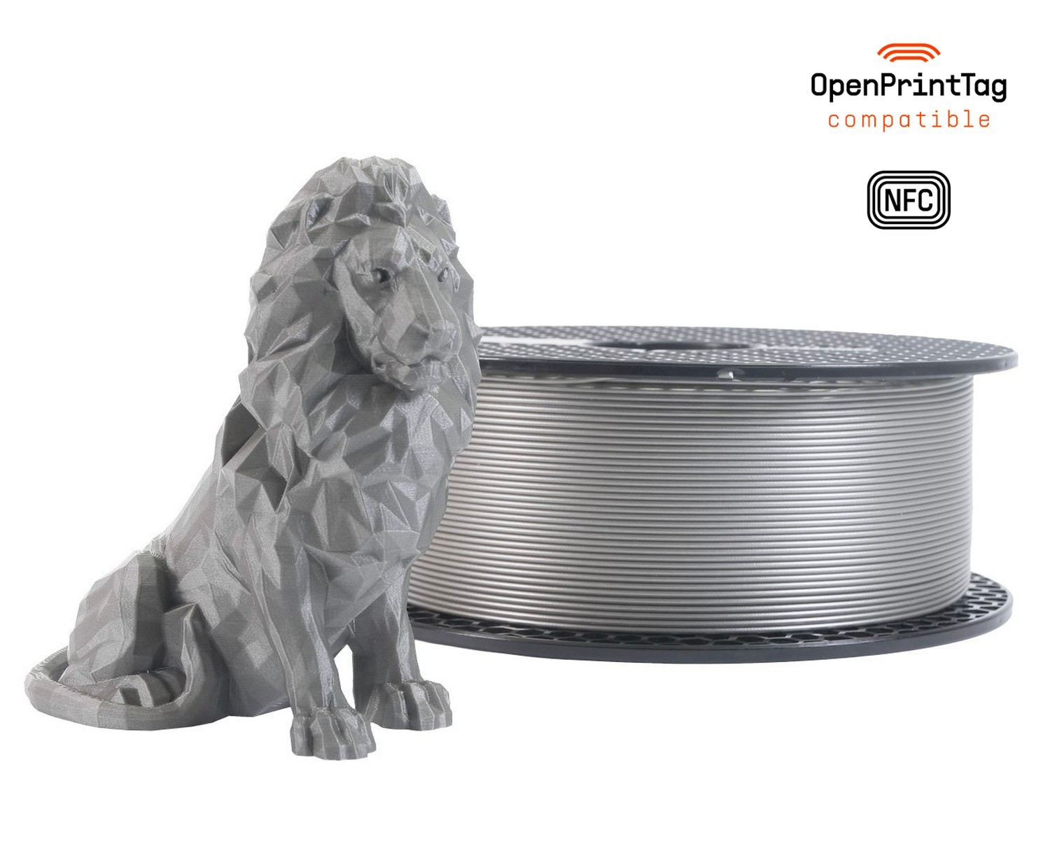 Filament PLA Galaxy Silver 1000g 1,75mm Prusament - bobine de filament