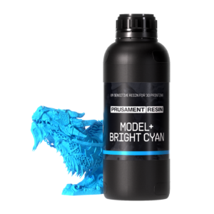 Prusament Resin Model+ Bright Cyan 1kg - résine cyan éclatant et lumineuse
