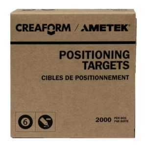 Cibles de positionnement 6mm - à contour noir et adhésif léger - 1 x 2000