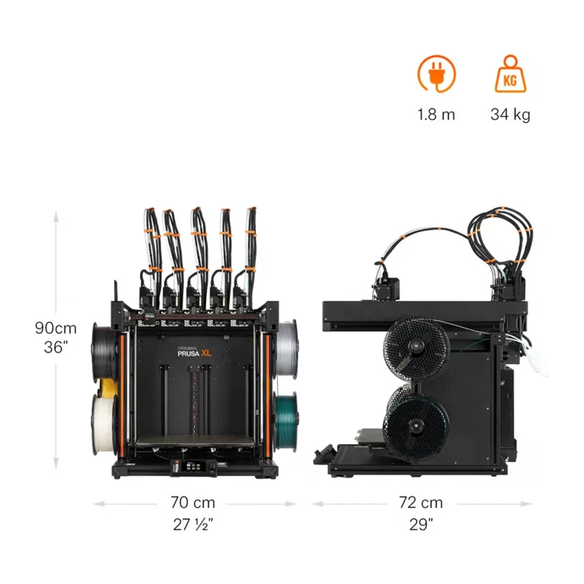 Original Prusa XL – Imprimante 3D Grand Format – vue 3