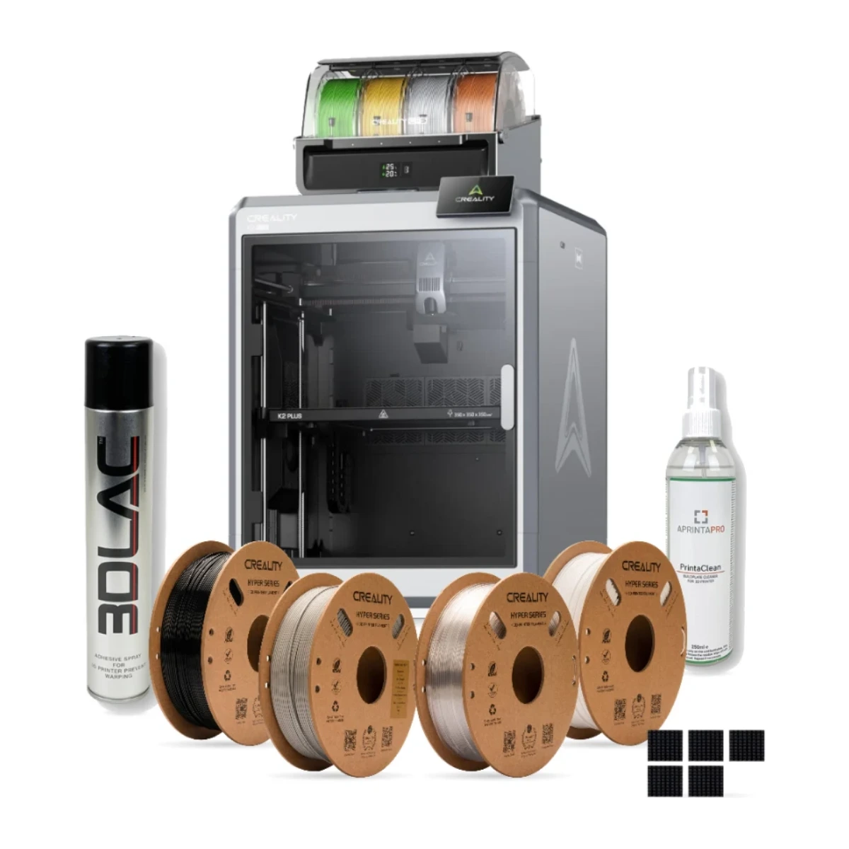 Pack Atelier Intensif – Creality K2 Plus Combo + 4 bobines + accessoires