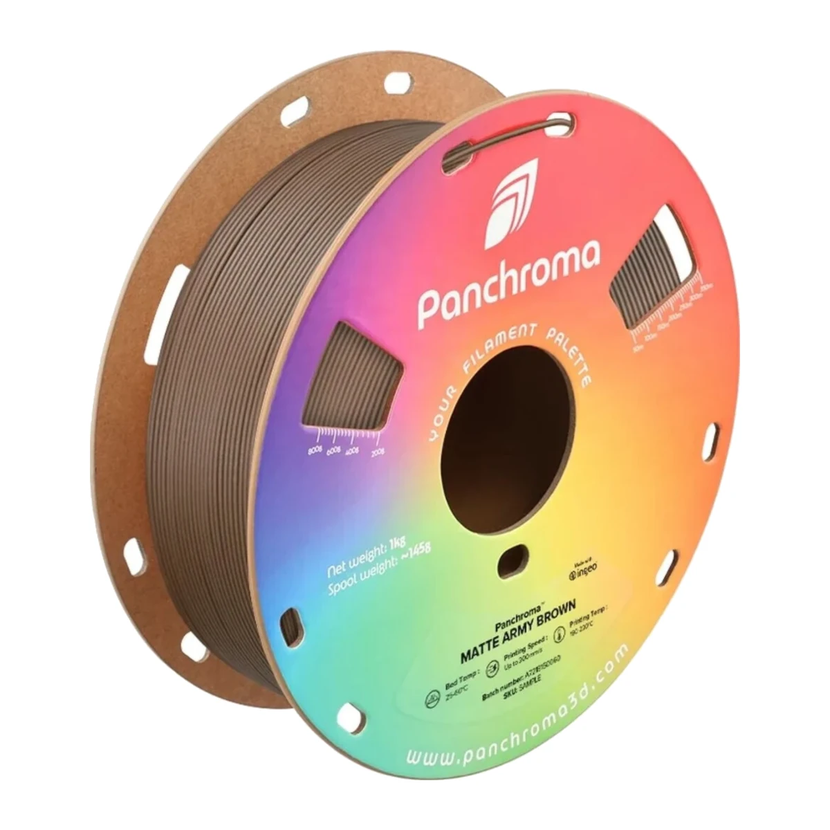 Panchroma PLA Matte Army Brown - 1000g, 1,75mm