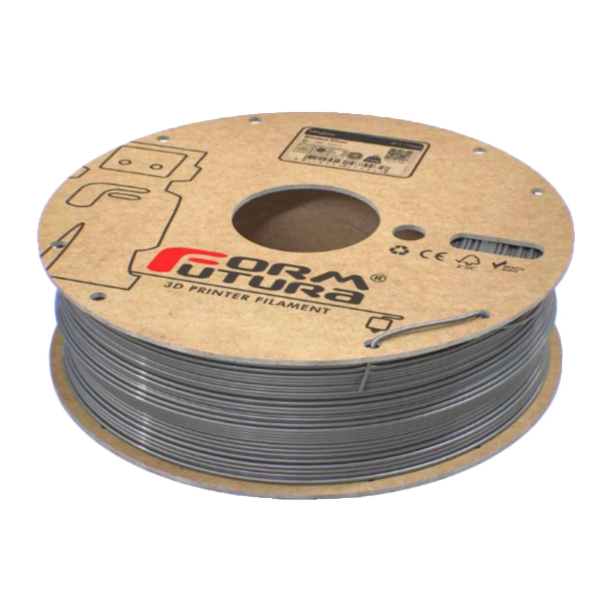 PETG HDGlass argent opaque - 750g - 1,75mm