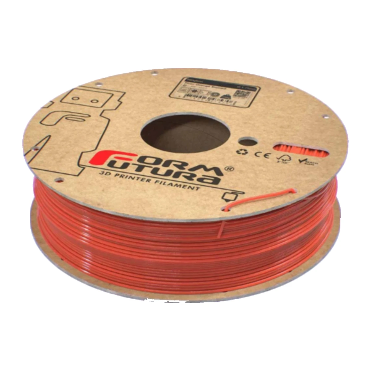 PETG HDGlass orange translucide - 750g - 1,75mm