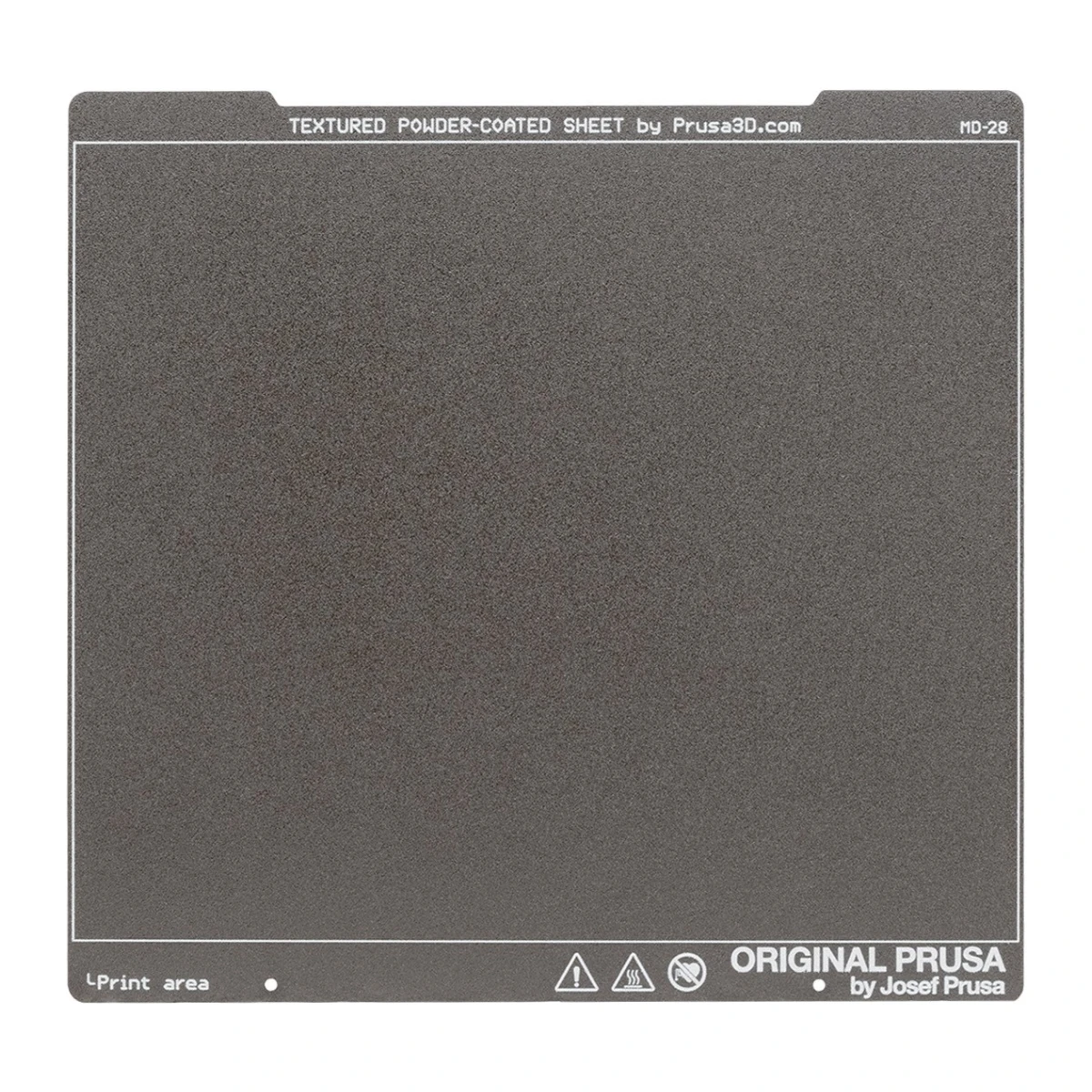 Plaque en acier poudrée texturée – vue 2