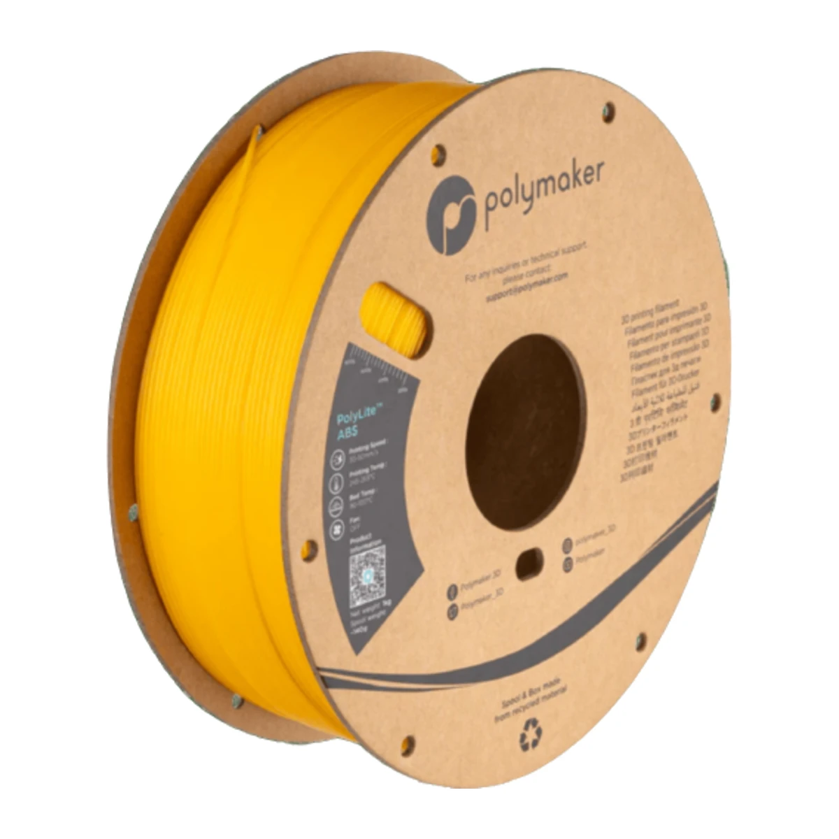Polymaker ABS Jaune - 1000g, 1,75mm