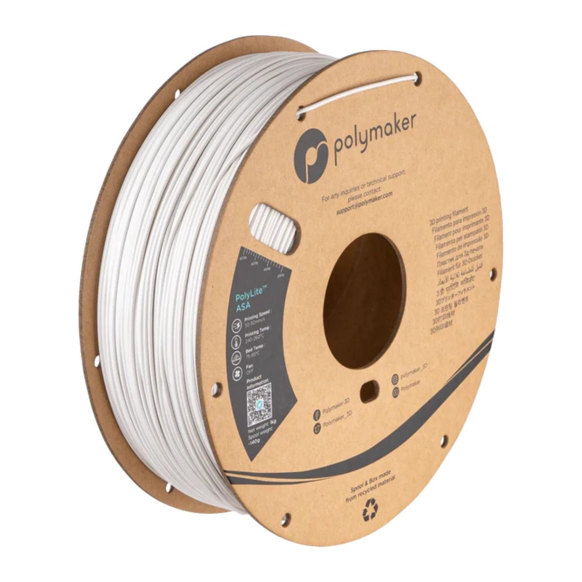 Polymaker ASA Blanc - 1,75mm