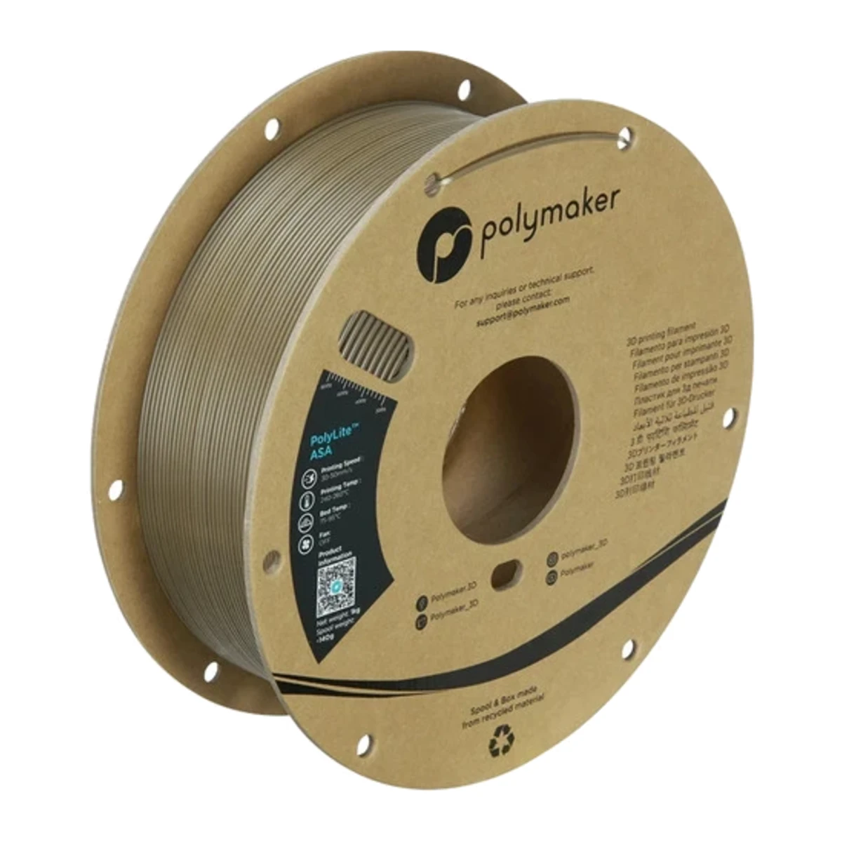 PolyLite ASA Olive Brown – 1000g – 1,75mm
