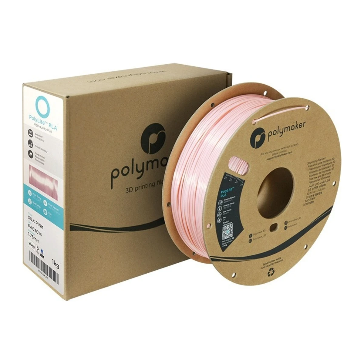 Polylite PLA Silk Pink - 1000g, 1,75mm – vue 3